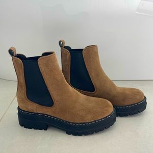 Marc Fisher Privi suede platform Chelsea lug sole boot